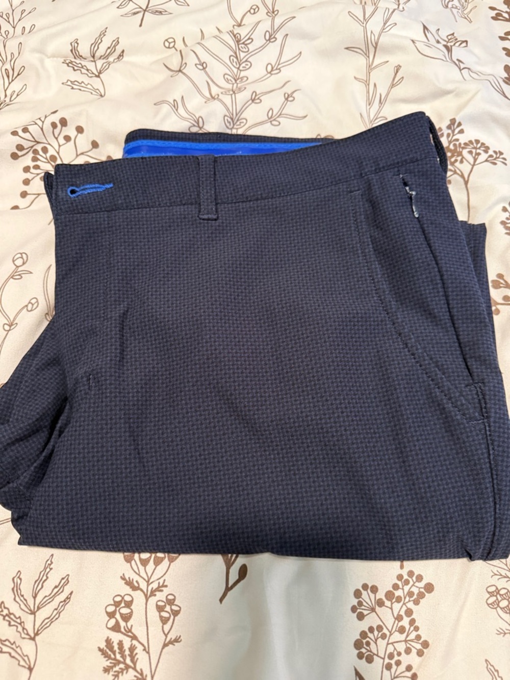 Twillory Men's Navy Performance Dress Pants 36/30